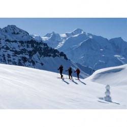 HIKING SKI canvas print