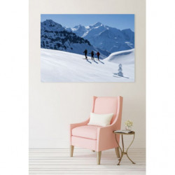 HIKING SKI canvas print