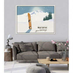 SNOW AND SUN canvas print