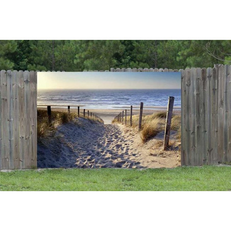 EVENING AT THE BEACH Privacy screen