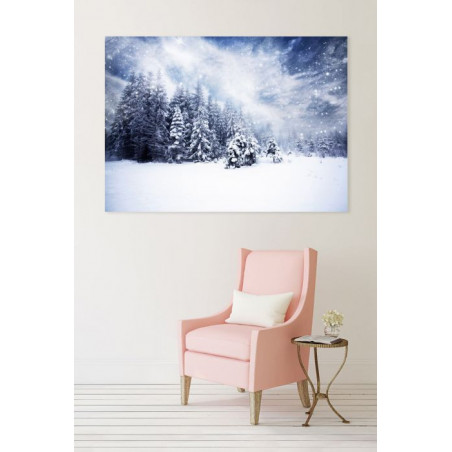 UNDER THE SNOW Canvas print