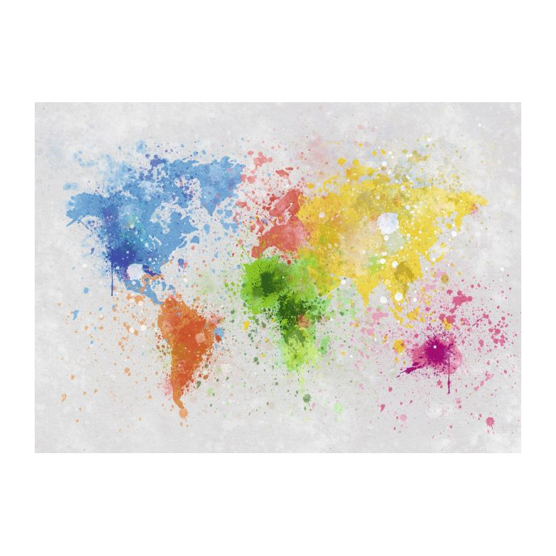 SPLASH THE WORLD Canvas print - World map