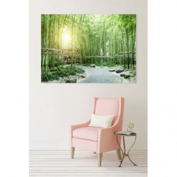 GREEN BAMBOO TREES Canvas print