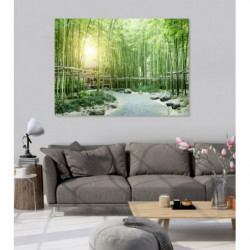 GREEN BAMBOO TREES Canvas print