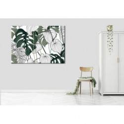 TROPICAL KHAKI Canvas print