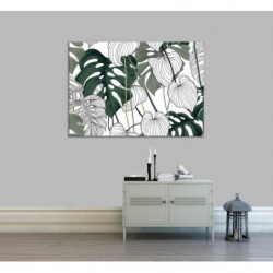 TROPICAL KHAKI Canvas print