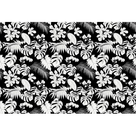 TROPICAL BLACK AND WHITE wallpaper