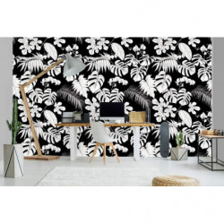 TROPICAL BLACK AND WHITE wallpaper