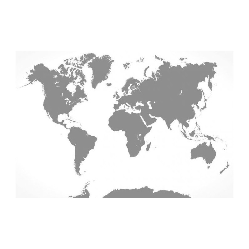 Papier Peint UNE NUANCE DE GRIS - Papier peint carte du monde