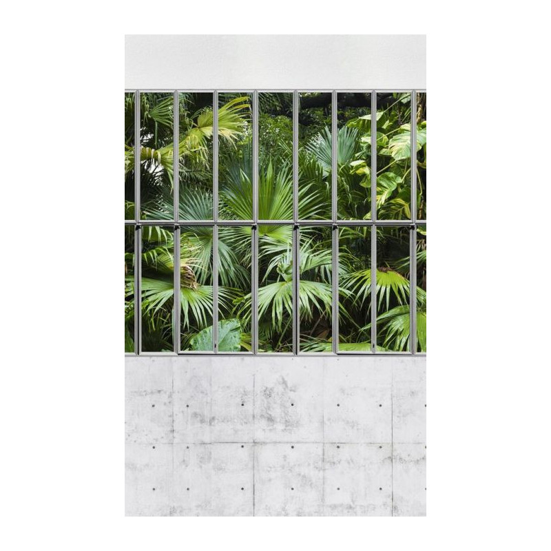 GLASS PARTITION WALL AND CONCRETE Wall hanging - Nature landscape wall hanging tapestry