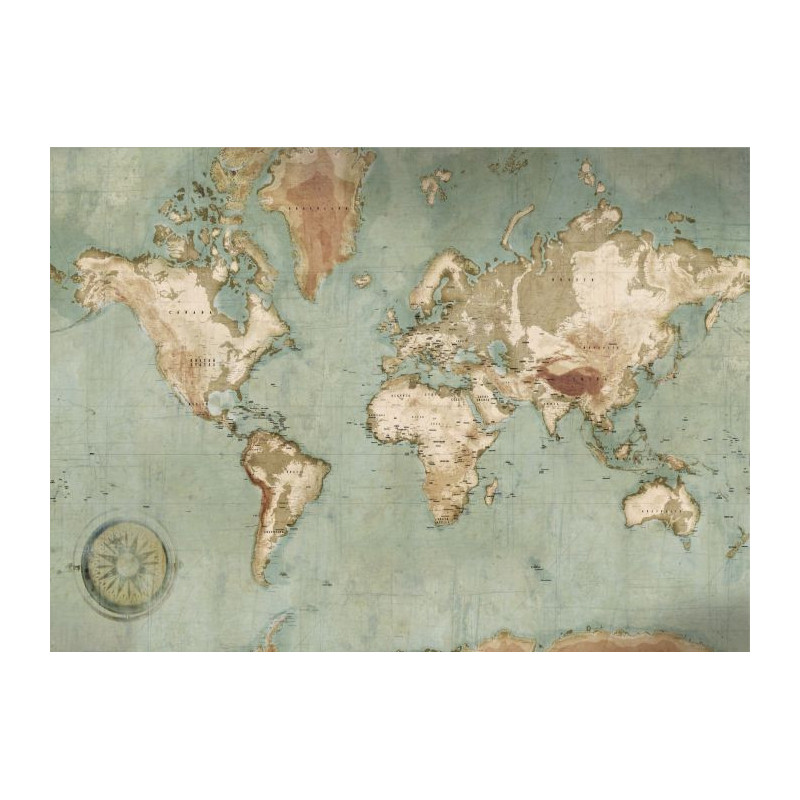VINTURA Canvas print - World map