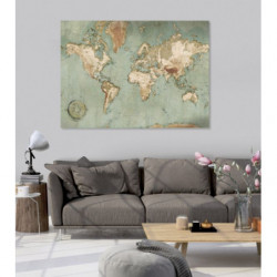 Tableau carte du monde géant