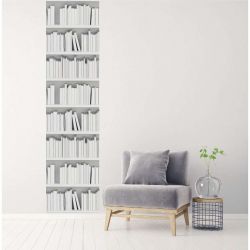 Papier Peint BIBLIOTHEQUE DESIGN BLANC