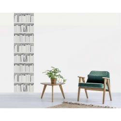 Papier Peint BIBLIOTHEQUE DESIGN BLANC