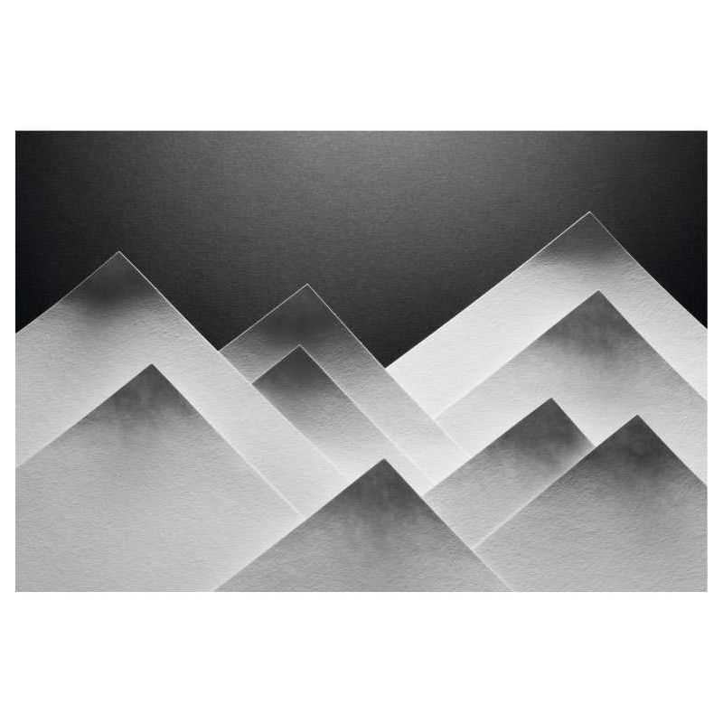 PAPER MOUNTAINS canvas print - Black white canvas print