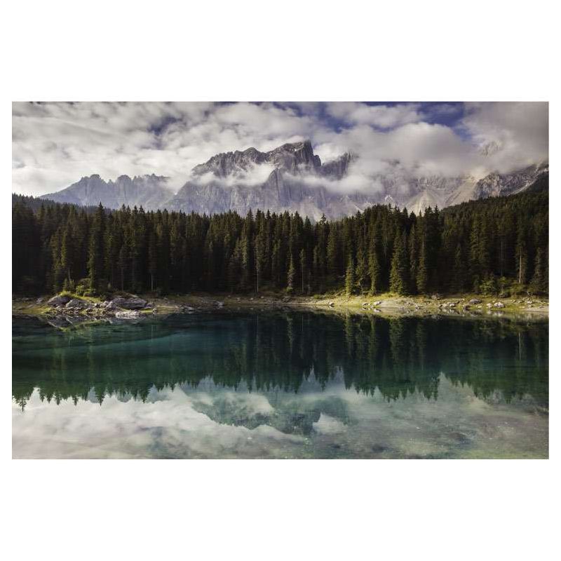 THE LAKE OF CAREZZA canvas print - Nature landscape