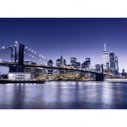 BLUE BROOKLYN BRIDGE Canvas print