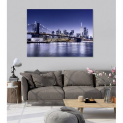 BLUE BROOKLYN BRIDGE Canvas print