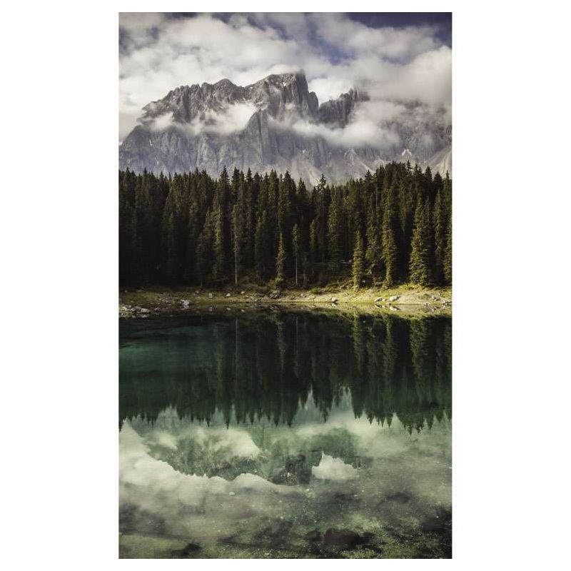 THE LAKE OF CAREZZA wall hanging - Nature landscape wall hanging tapestry