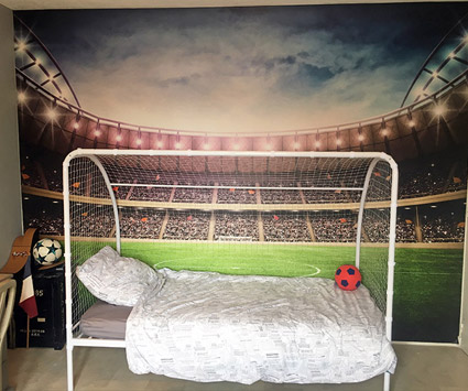 Poster stade de foot chambre d'enfant