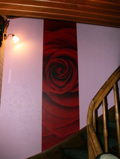 Vertical staircase decoration