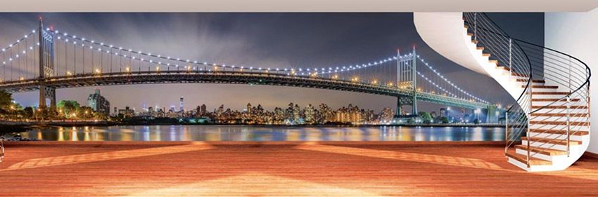 Brooklyn lights Extra large wall poster