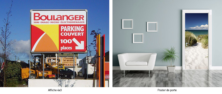 Affiche 4x3 - poster de porte