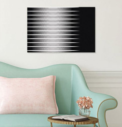 Black and white wall chart