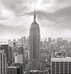 Black and white New York poster