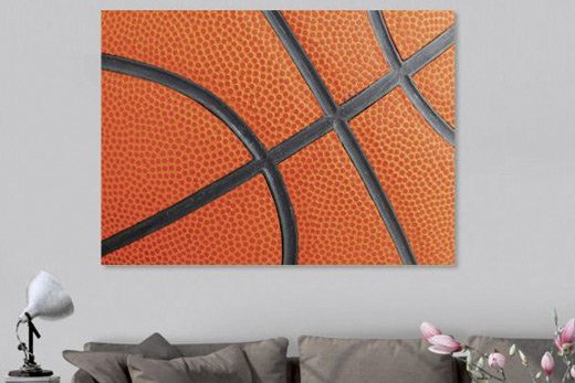 Basketball canvas print