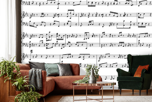 Music score wallpaper