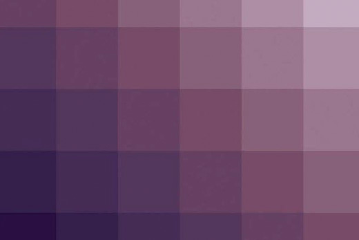 Purple pixel canvas print