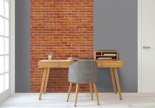 Industrial brick wallpaper
