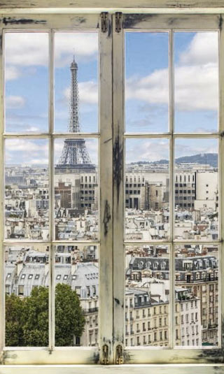 Window on Paris canvas print