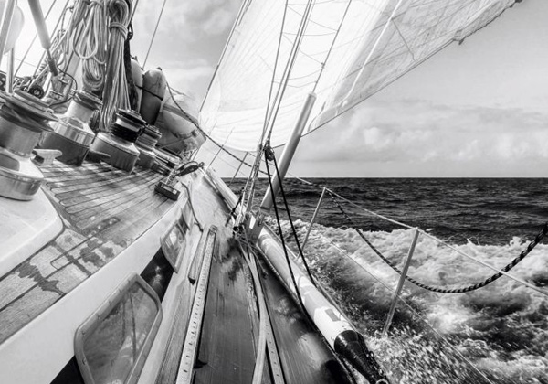 Fastnet black and white canvas print