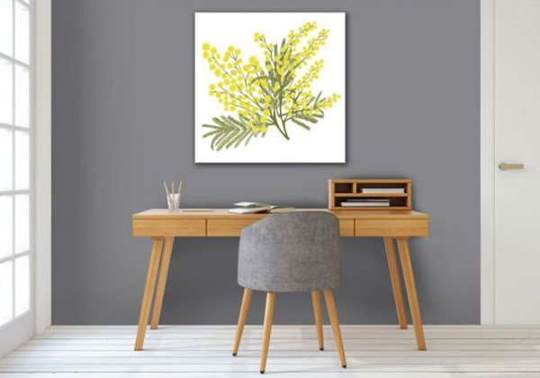 Winter mimosa canvas print