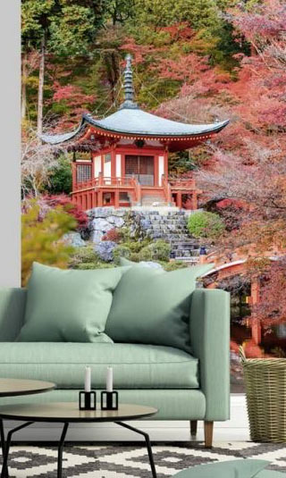 Zen temple poster