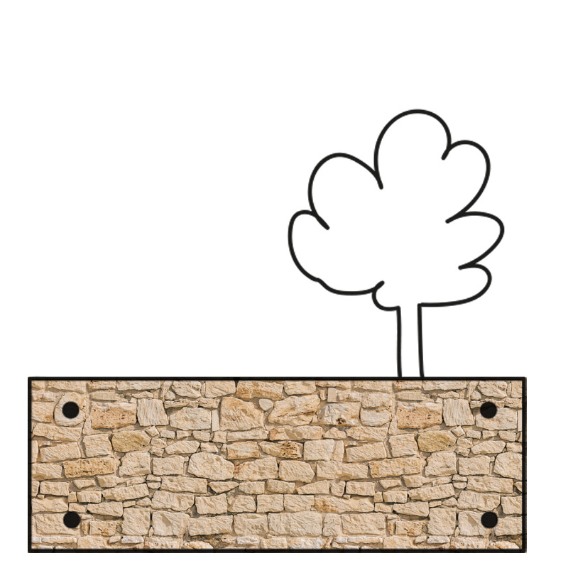 Dry Stone Privacy Screen