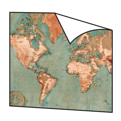Poster carte du monde