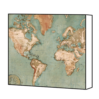 World Map Canvas Prints